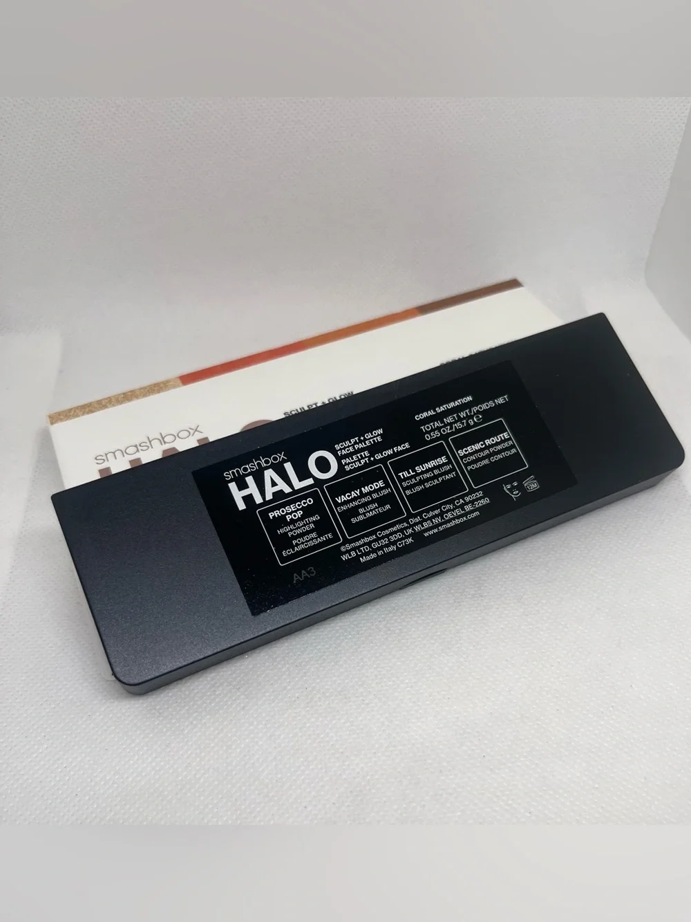 New Smashbox Halo Sculpt + Glow Face Palette - Coral Saturation 0.55oz